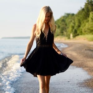 PILYQ Celeste Dress Black Size XS/S